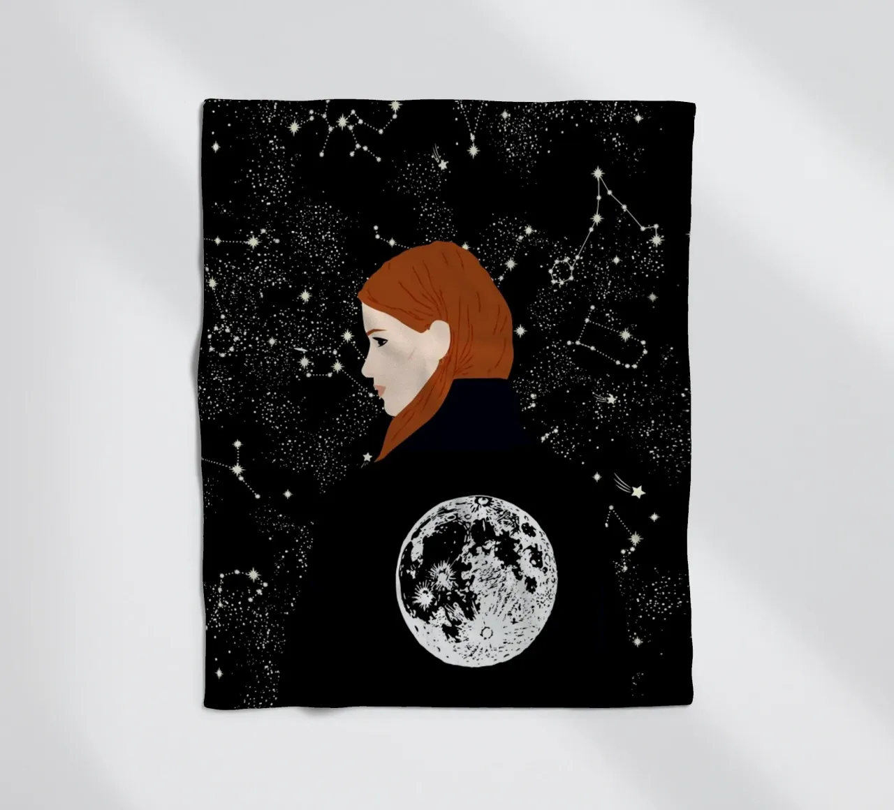 Back to the Moon coperta in pile da Céleste Wallaert