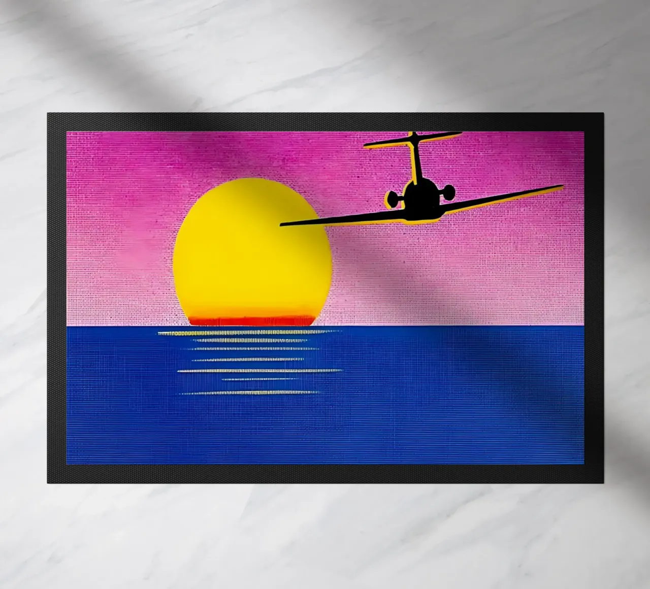 Hiroshi Nagai - Air Plane Art doormat by Perdana shop