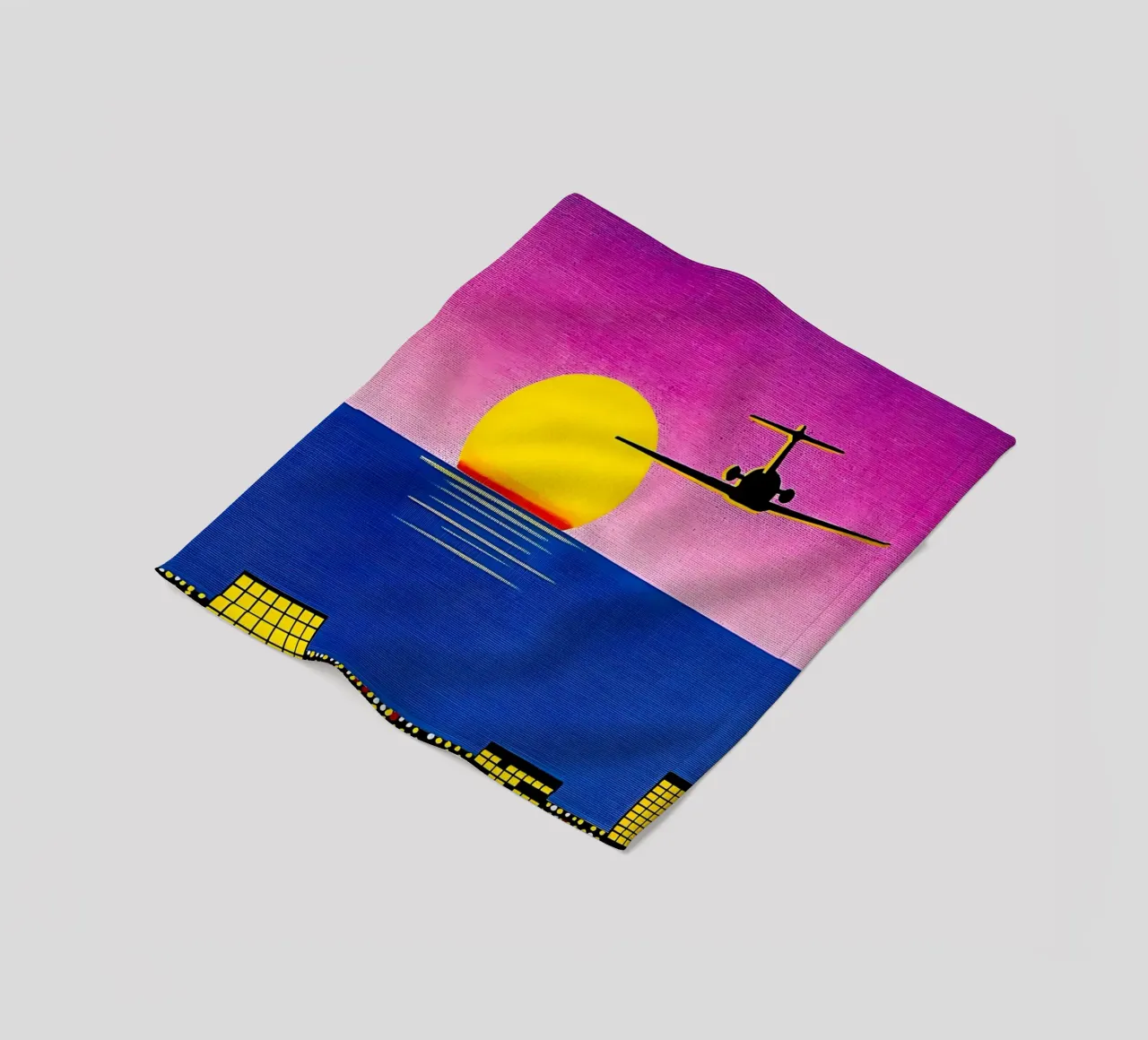 Hiroshi Nagai - Air Plane Art fleece blanket by Perdana shop