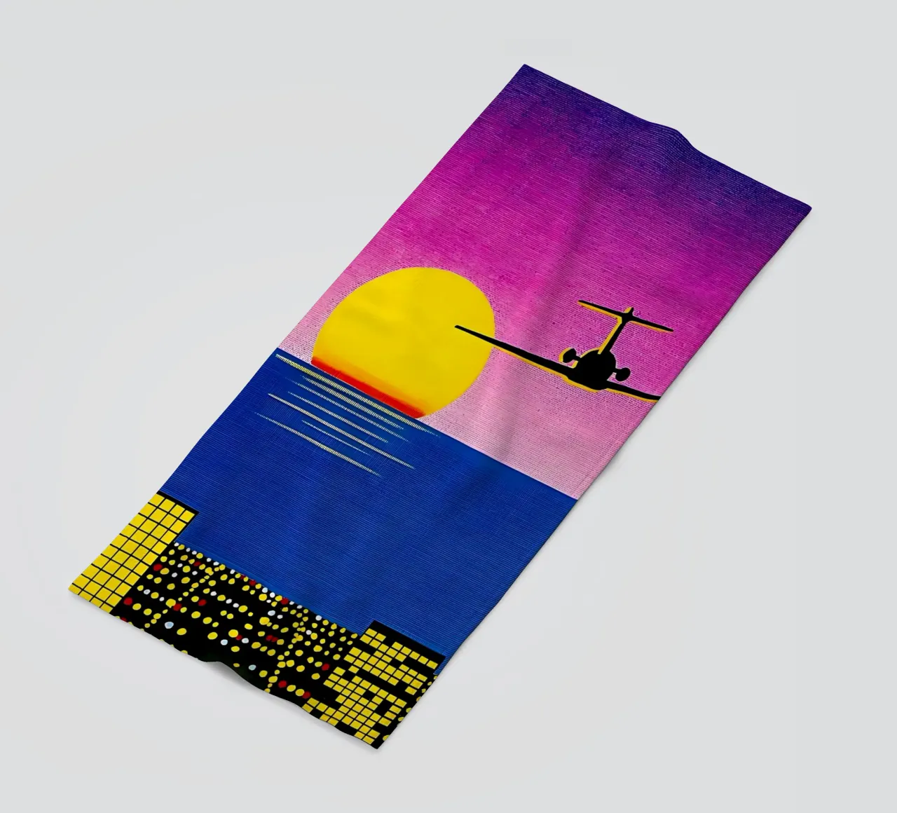 Hiroshi Nagai - Air Plane Art beach towel by Perdana shop