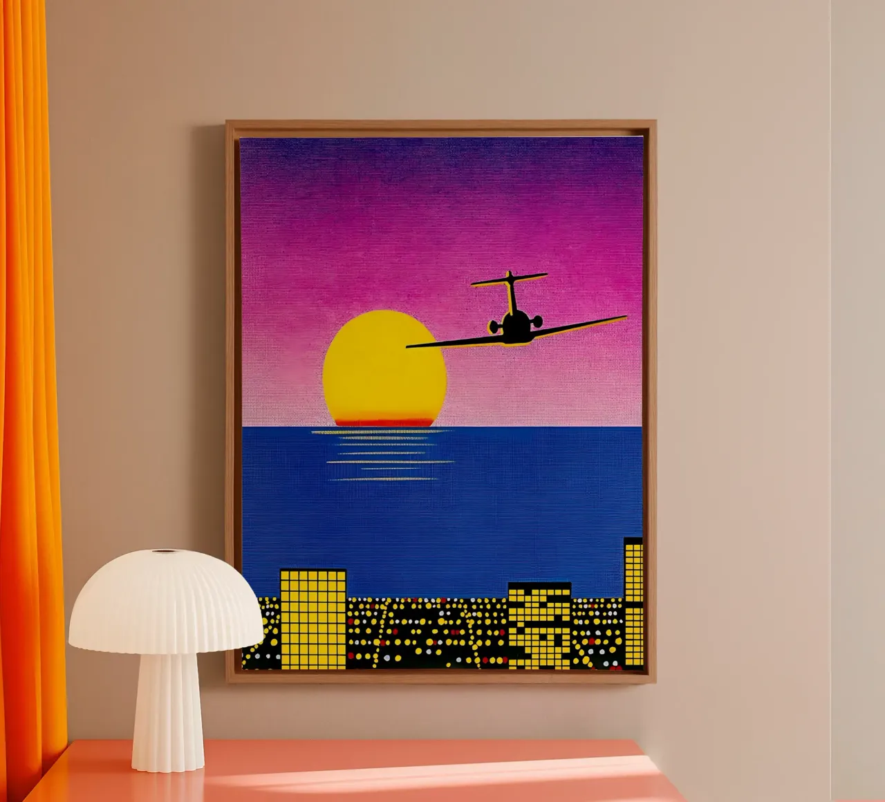 Hiroshi Nagai - Air Plane Art canvas by Perdana shop
