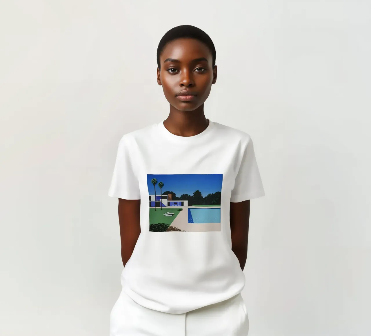 Swimming pool - Hiroshi Nagai t-shirt by Perdana shop