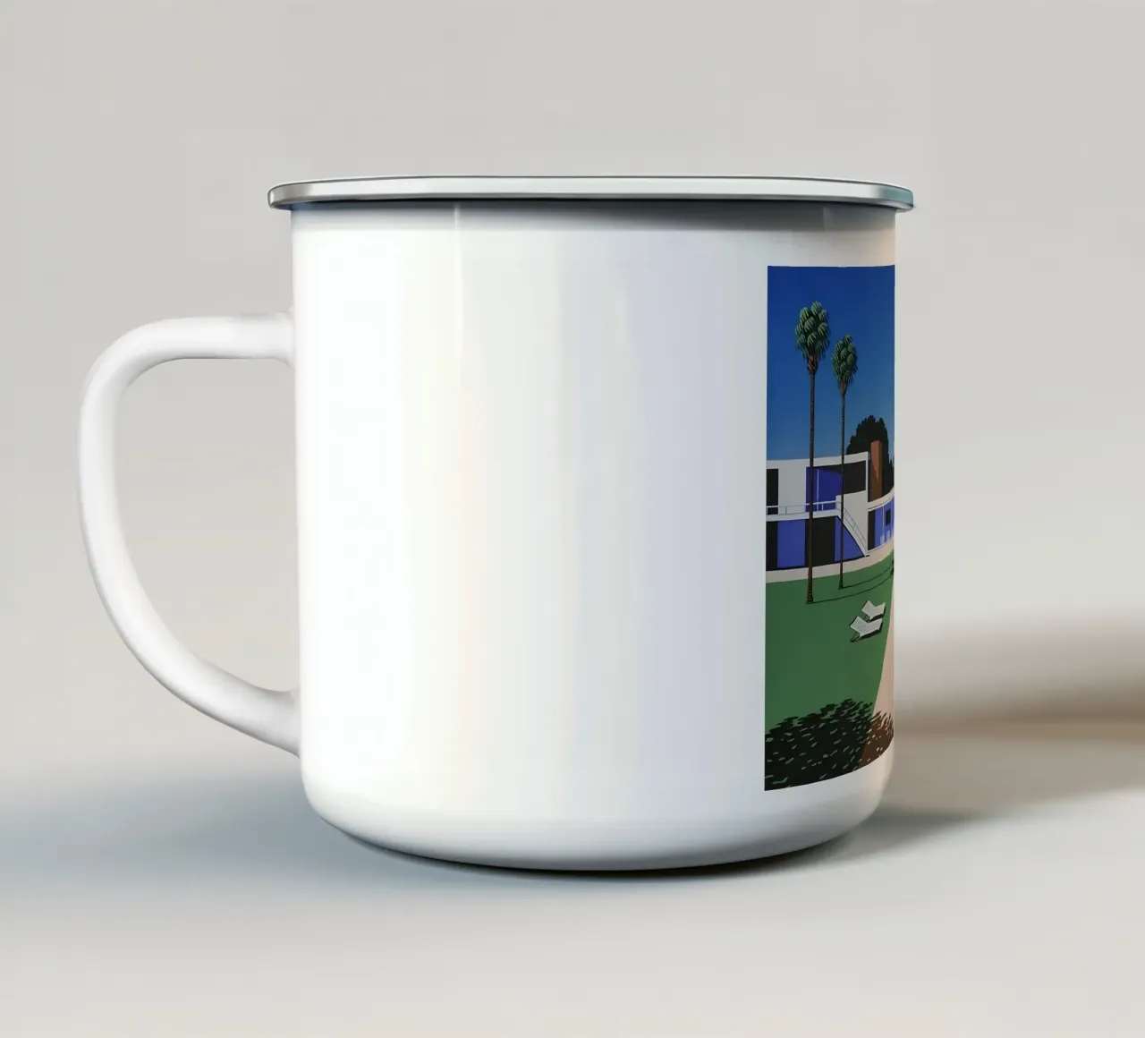 Piscina - Hiroshi Nagai tazza in smalto da Perdana shop