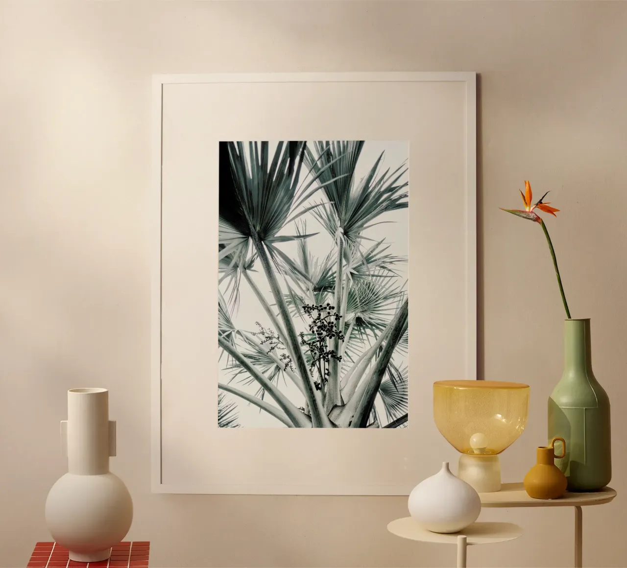 Beach Palm Fruits carta hahnemühle da Chris Abatzis
