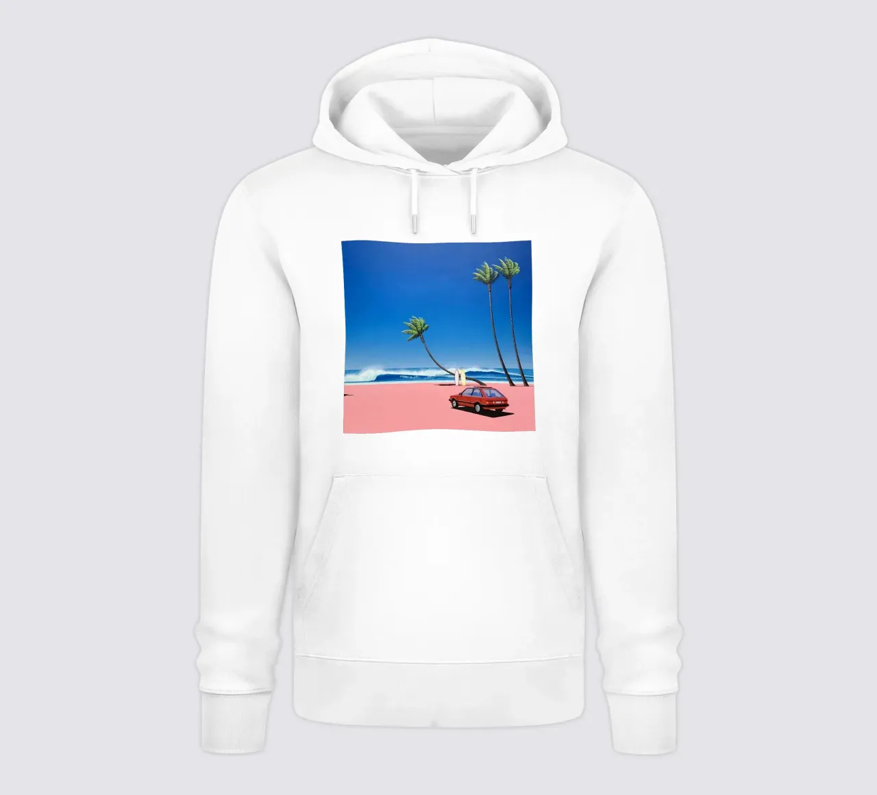 Relajándose en la playa - Hiroshi Nagai sudadera con capucha de Perdana shop