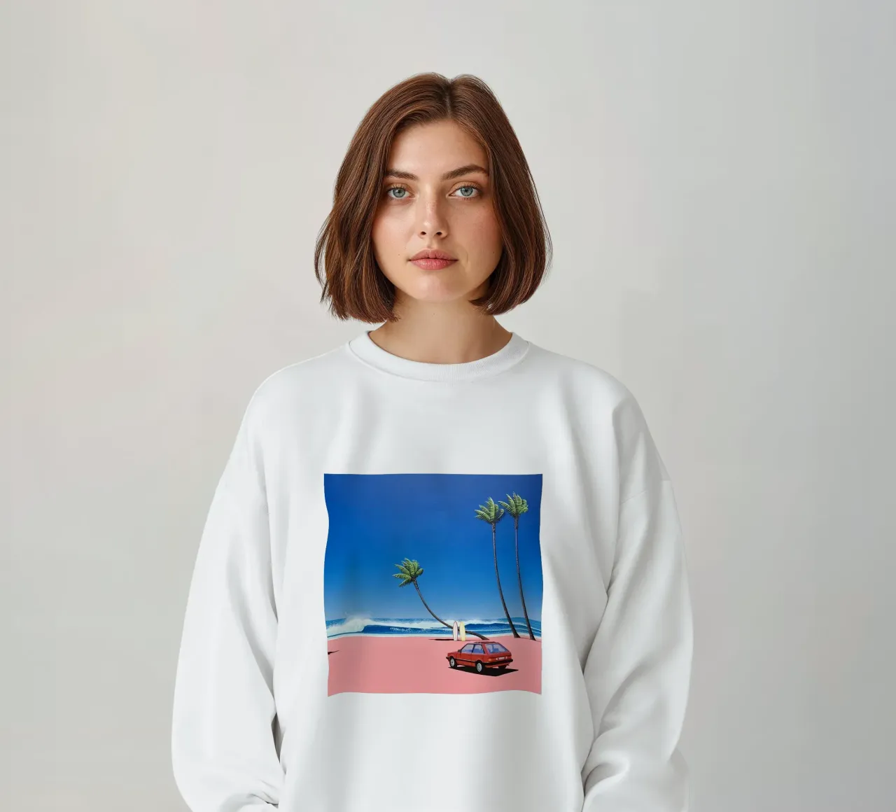 Rilassarsi sulla spiaggia - Hiroshi Nagai felpa da Perdana shop
