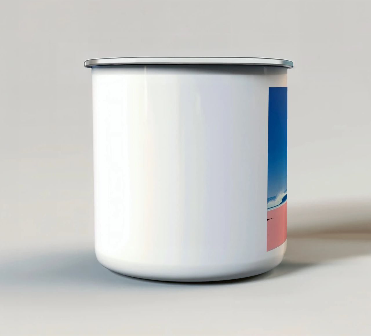 Rilassarsi sulla spiaggia - Hiroshi Nagai tazza in smalto da Perdana shop