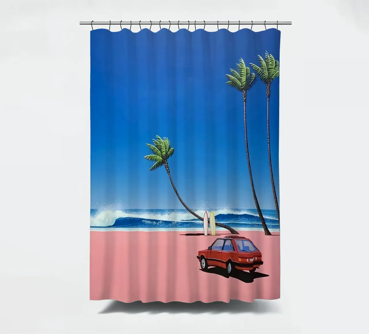 Rilassarsi sulla spiaggia - Hiroshi Nagai tenda da doccia da Perdana shop