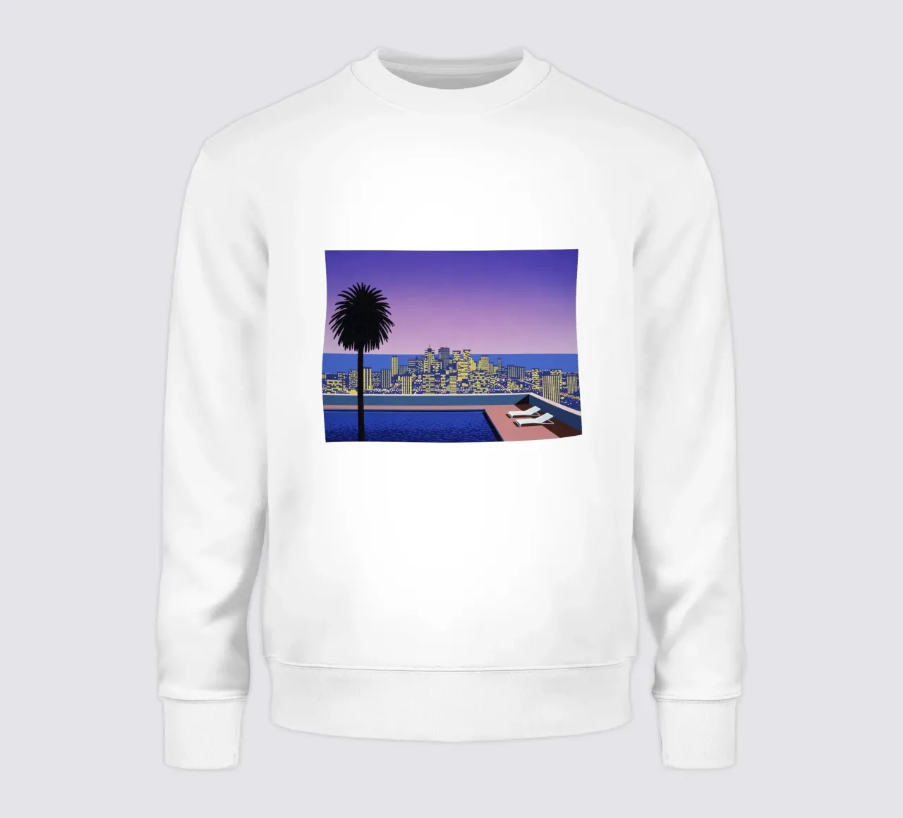 Piscina a cielo aperto - Hiroshi Nagai felpa da Perdana shop