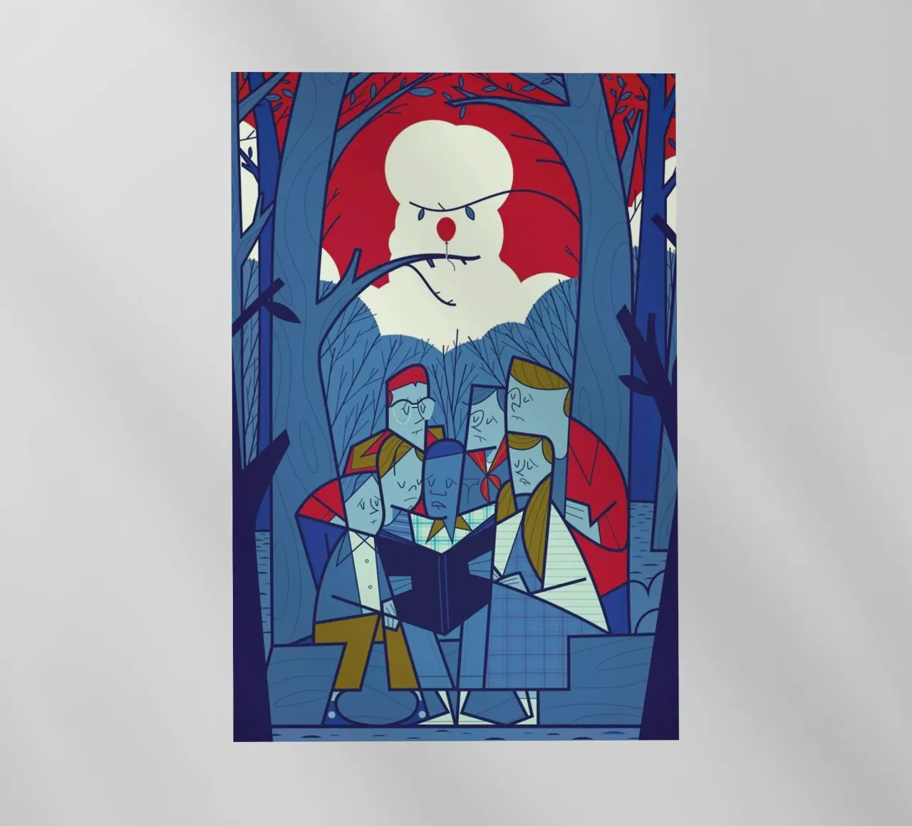 Pennywise pellicola backlit da Ale Giorgini