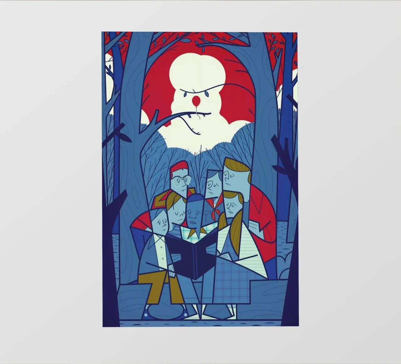 Pennywise pellicola backlit da Ale Giorgini