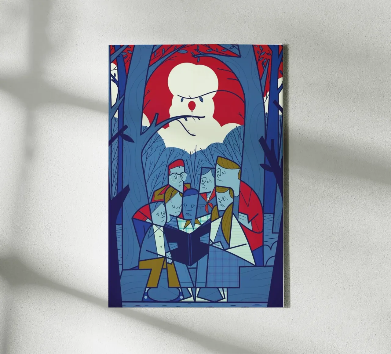 Pennywise tela con Cornice a cassetta da Ale Giorgini