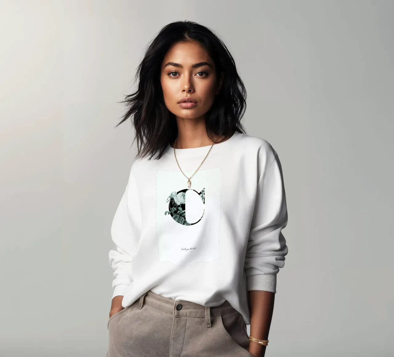 Flower Alphabet - C felpa da Froilein Juno