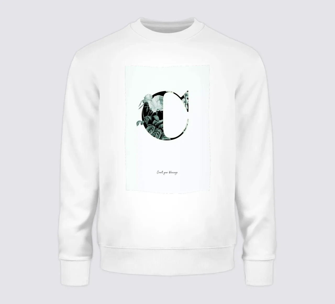 Flower Alphabet - C sweatshirt van Froilein Juno