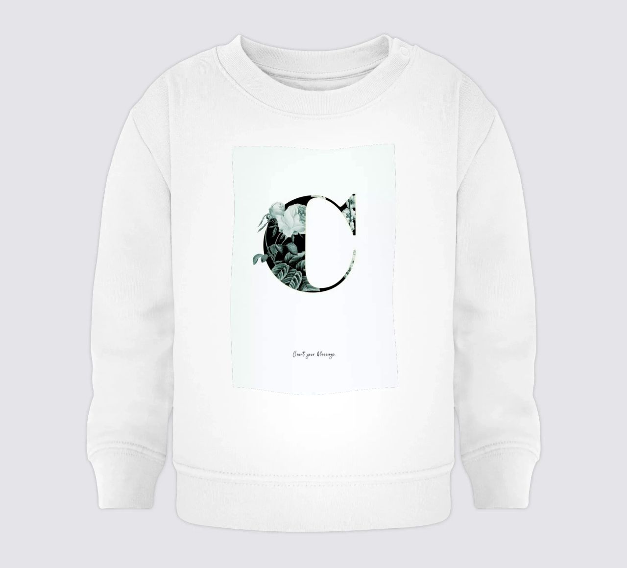 Flower Alphabet - C felpa neonato da Froilein Juno