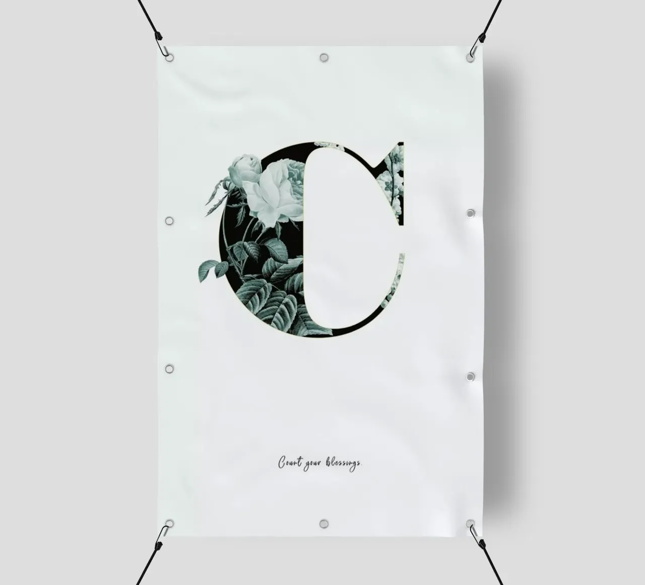 Flower Alphabet - C telo in pvc da Froilein Juno