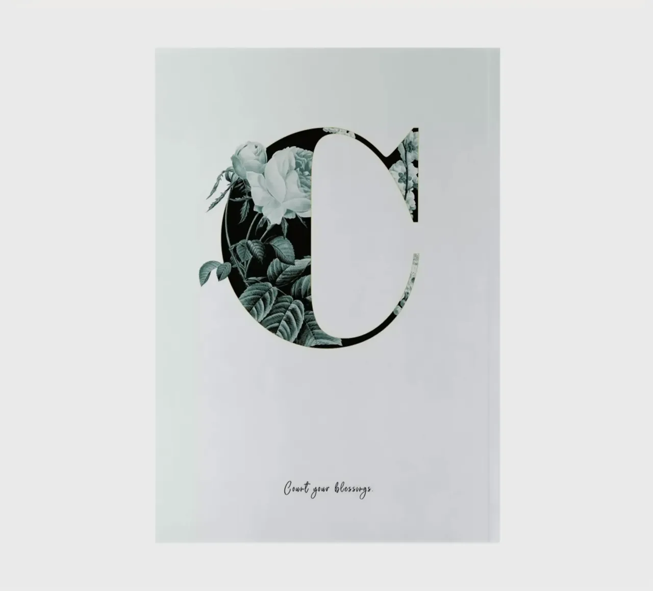 Flower Alphabet - C notebook by Froilein Juno
