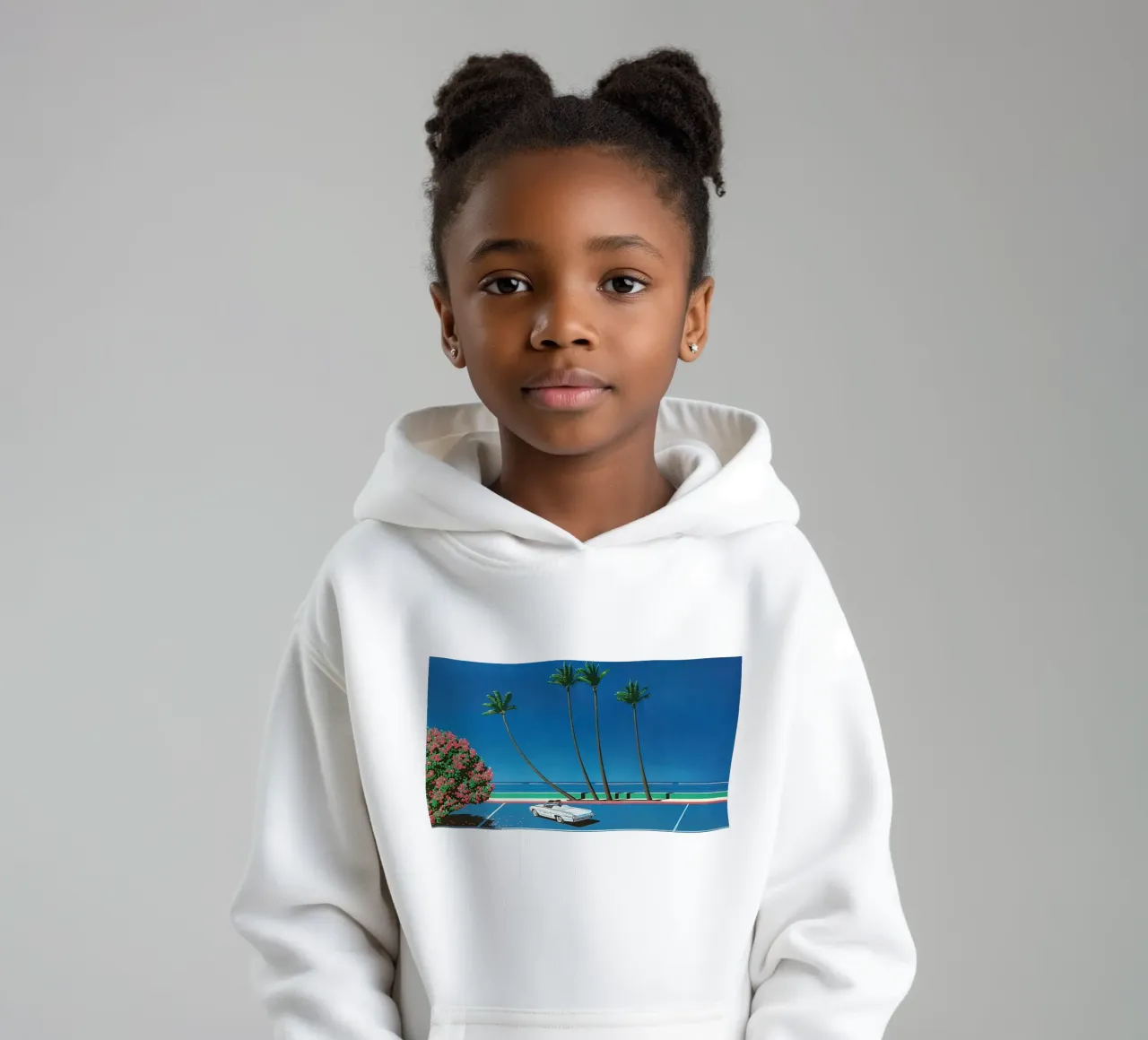 Auto in mare - Hiroshi nagai felpa bambino con cappuccio da Perdana shop