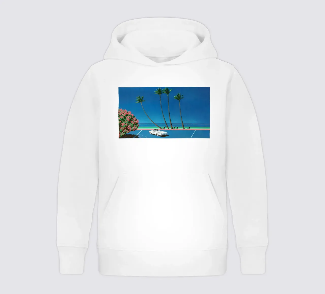 Auto in mare - Hiroshi nagai felpa bambino con cappuccio da Perdana shop