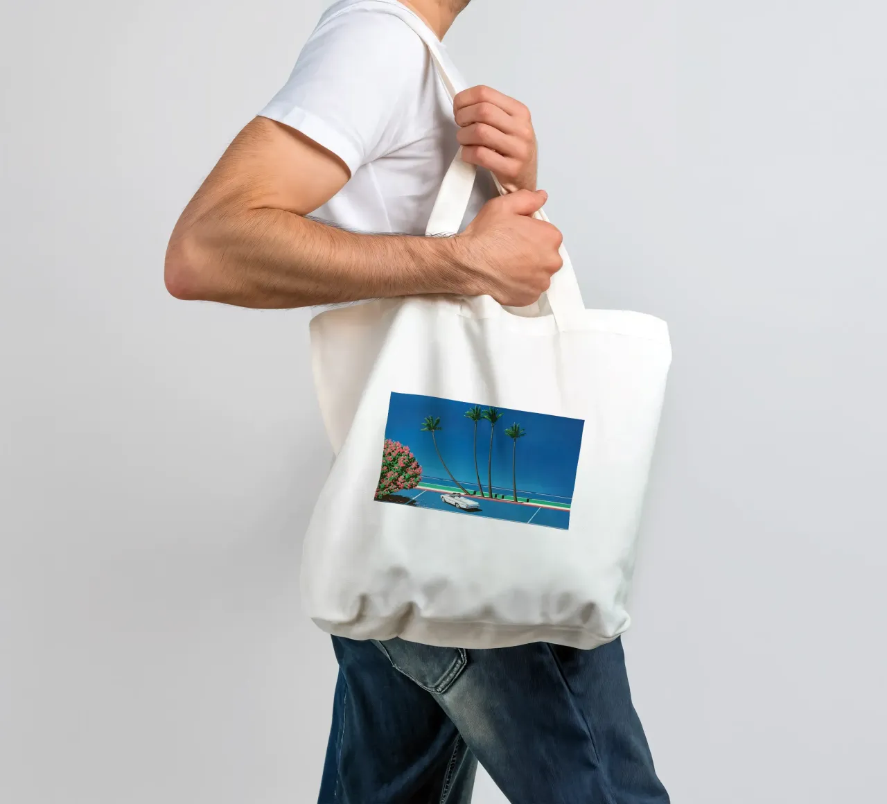 Auto in mare - Hiroshi nagai borsa in juta da Perdana shop