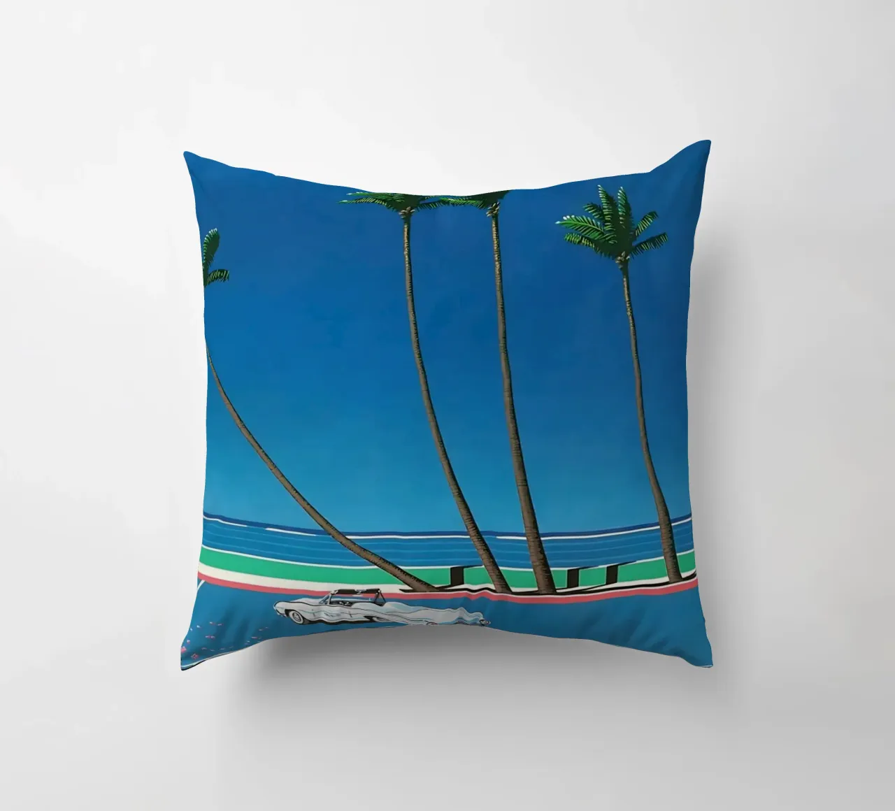 Auto in mare - Hiroshi nagai cuscino da Perdana shop