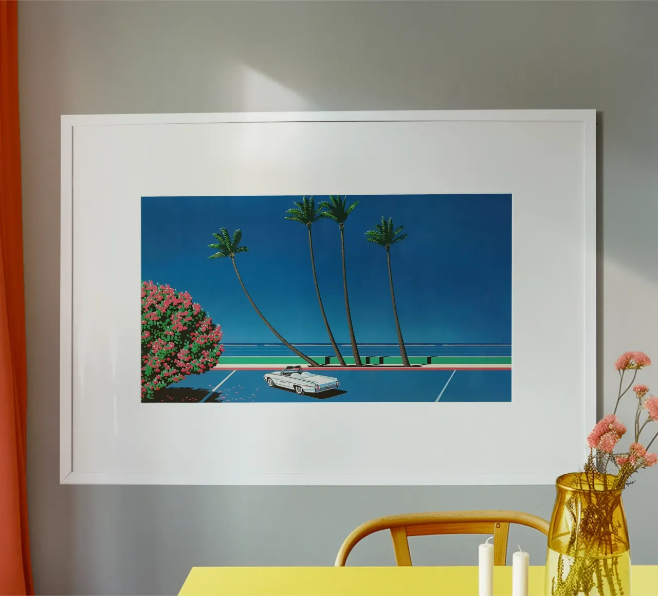 Auto in mare - Hiroshi nagai carta hahnemühle da Perdana shop