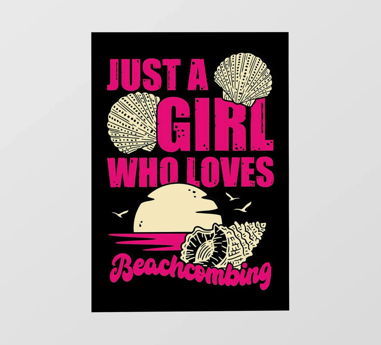Ragazza Beachcombing Design telo in pvc da Desiyatnikov