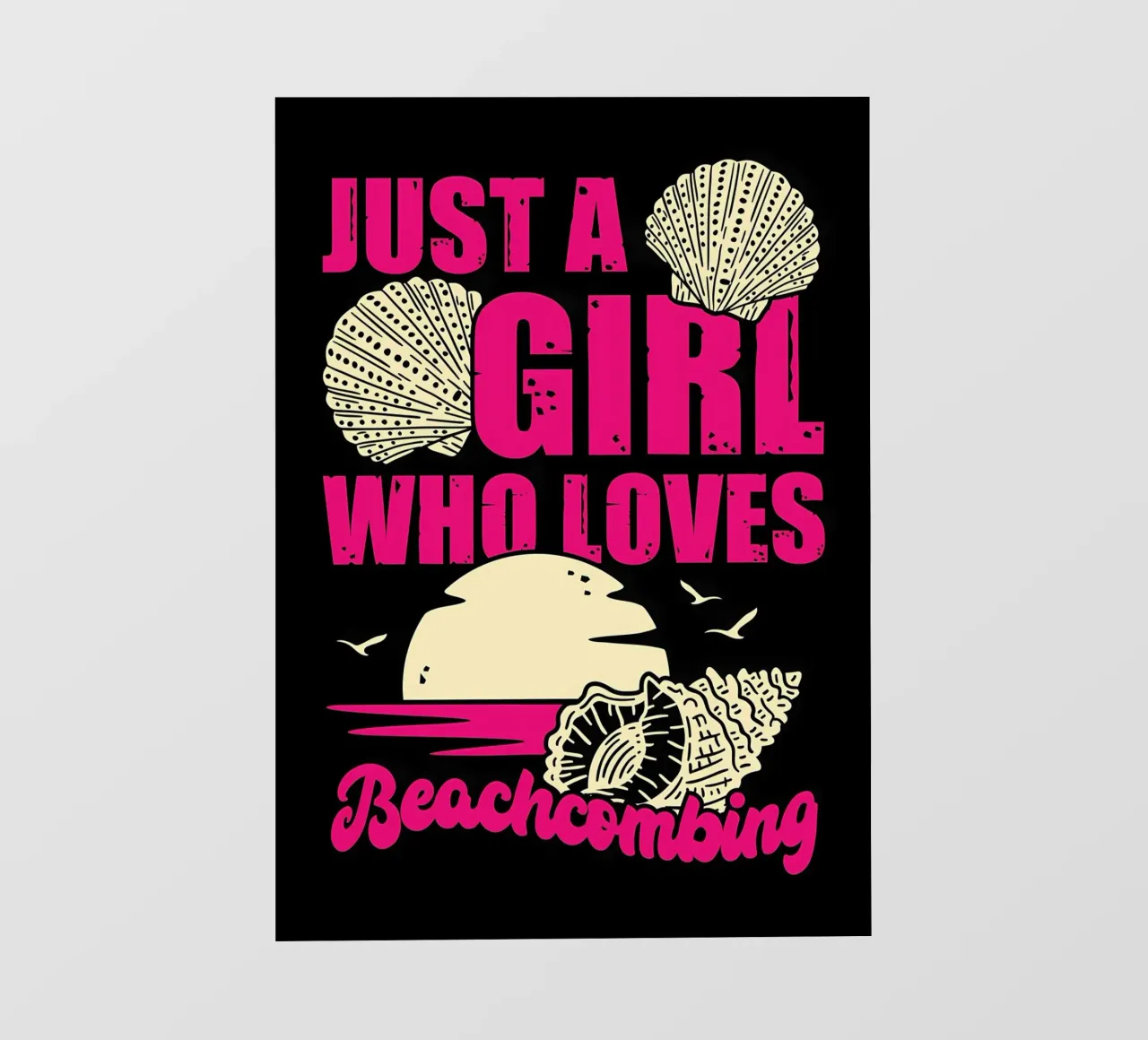 Ragazza Beachcombing Design telo in pvc da Desiyatnikov