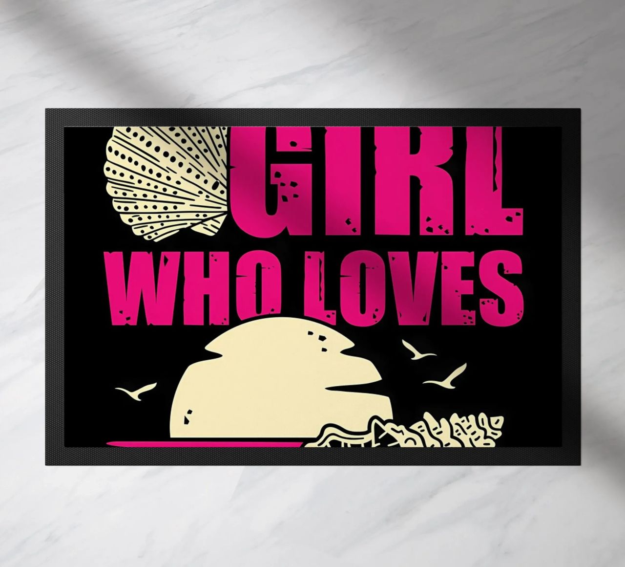 Ragazza Beachcombing Design zerbino da Desiyatnikov