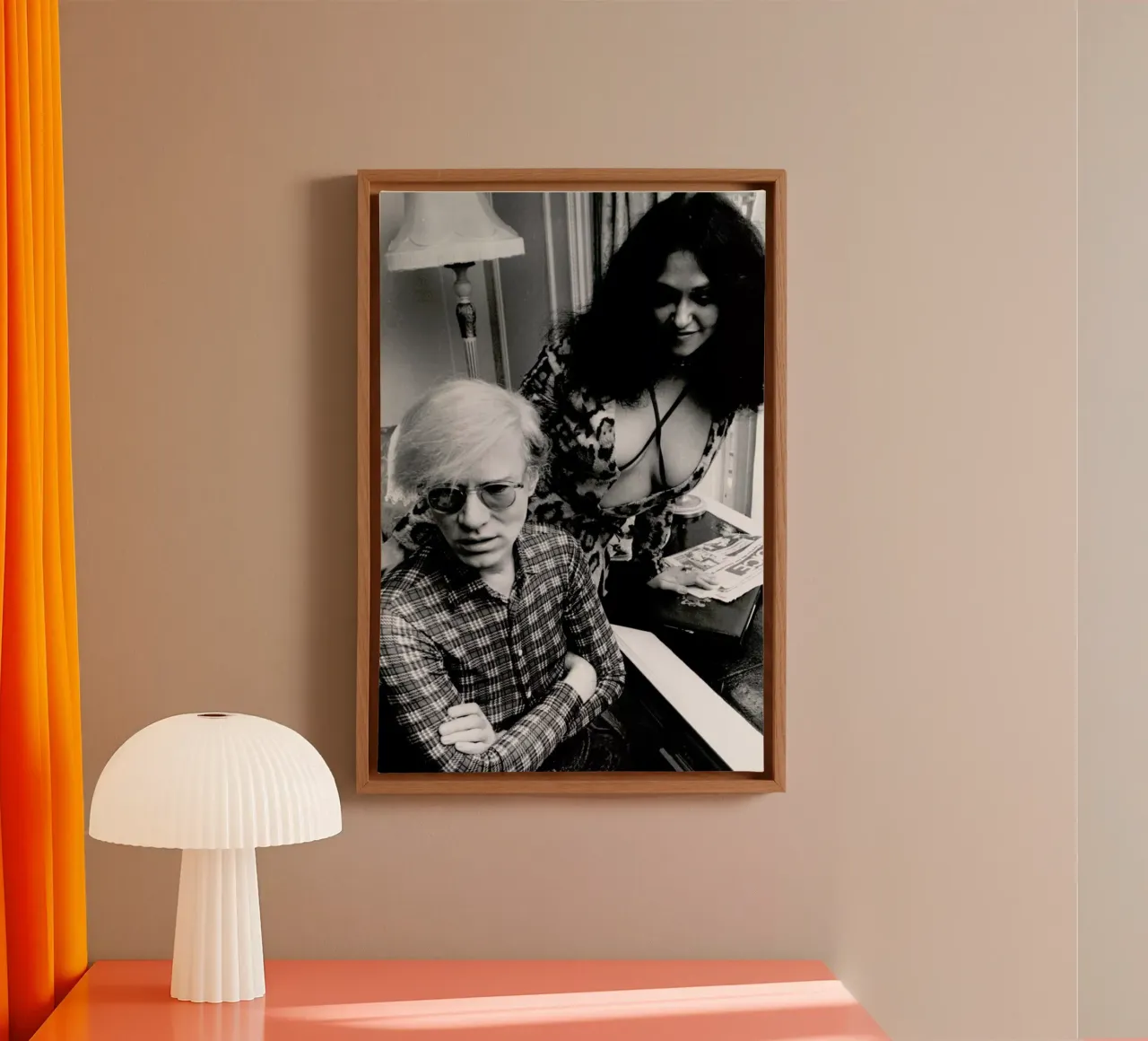 Andy Warhol canvas met Baklijst van Gallery Print and Art Limited