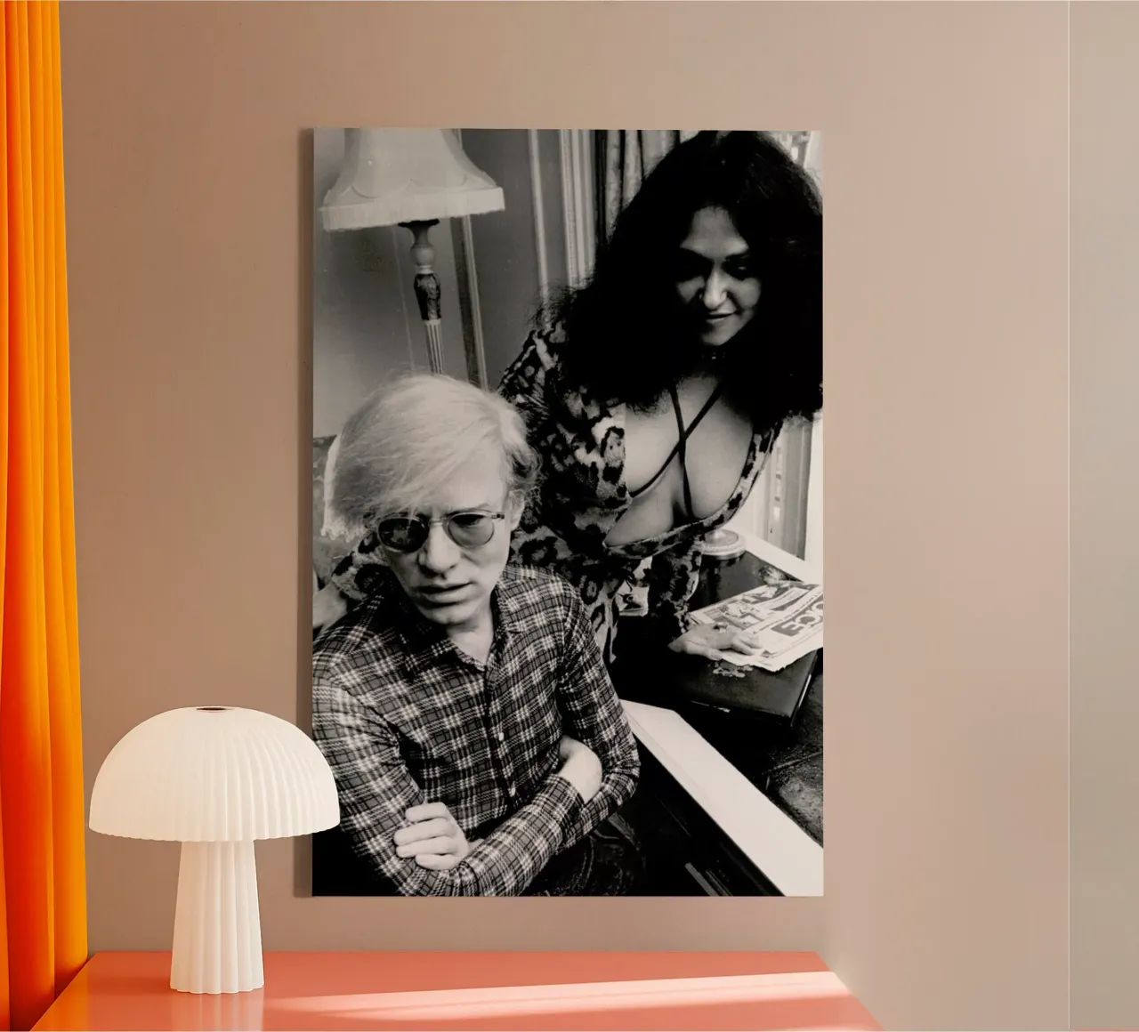 Andy Warhol canvas met Baklijst van Gallery Print and Art Limited