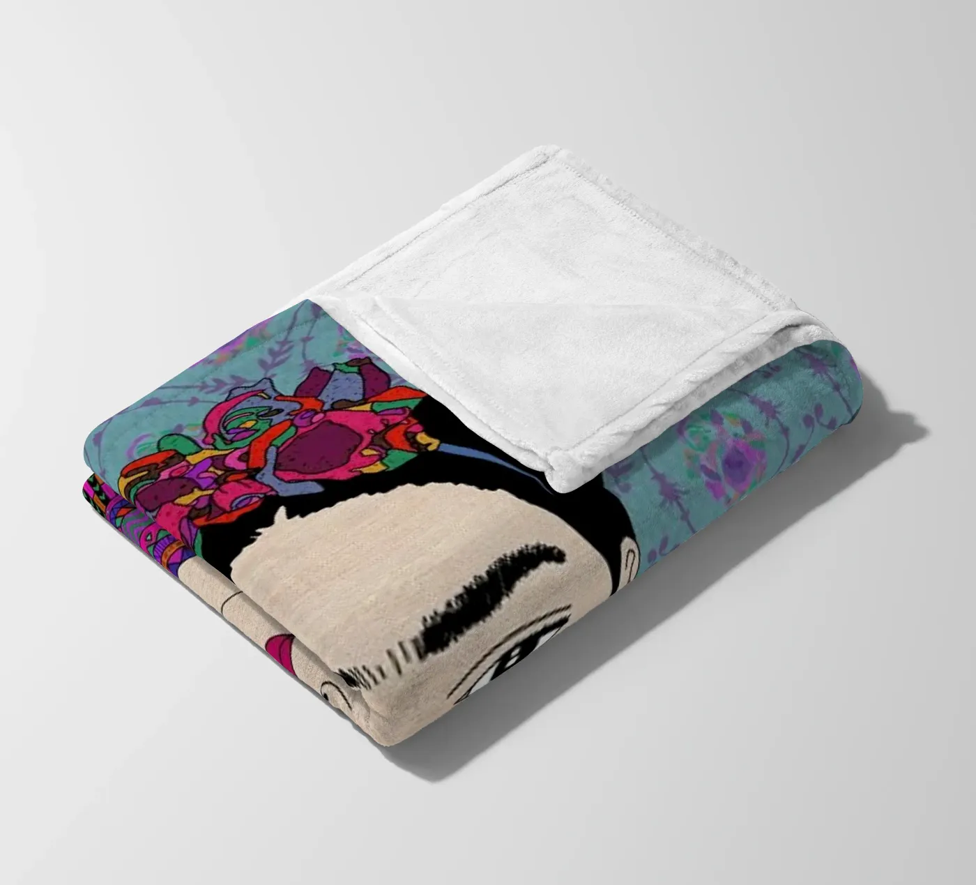 Frida fleece blanket by Bianca Green