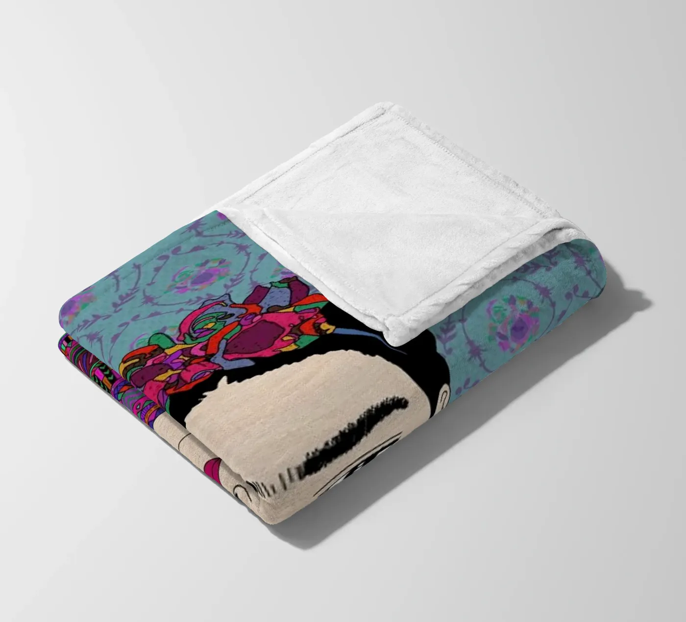 Frida fleece blanket by Bianca Green