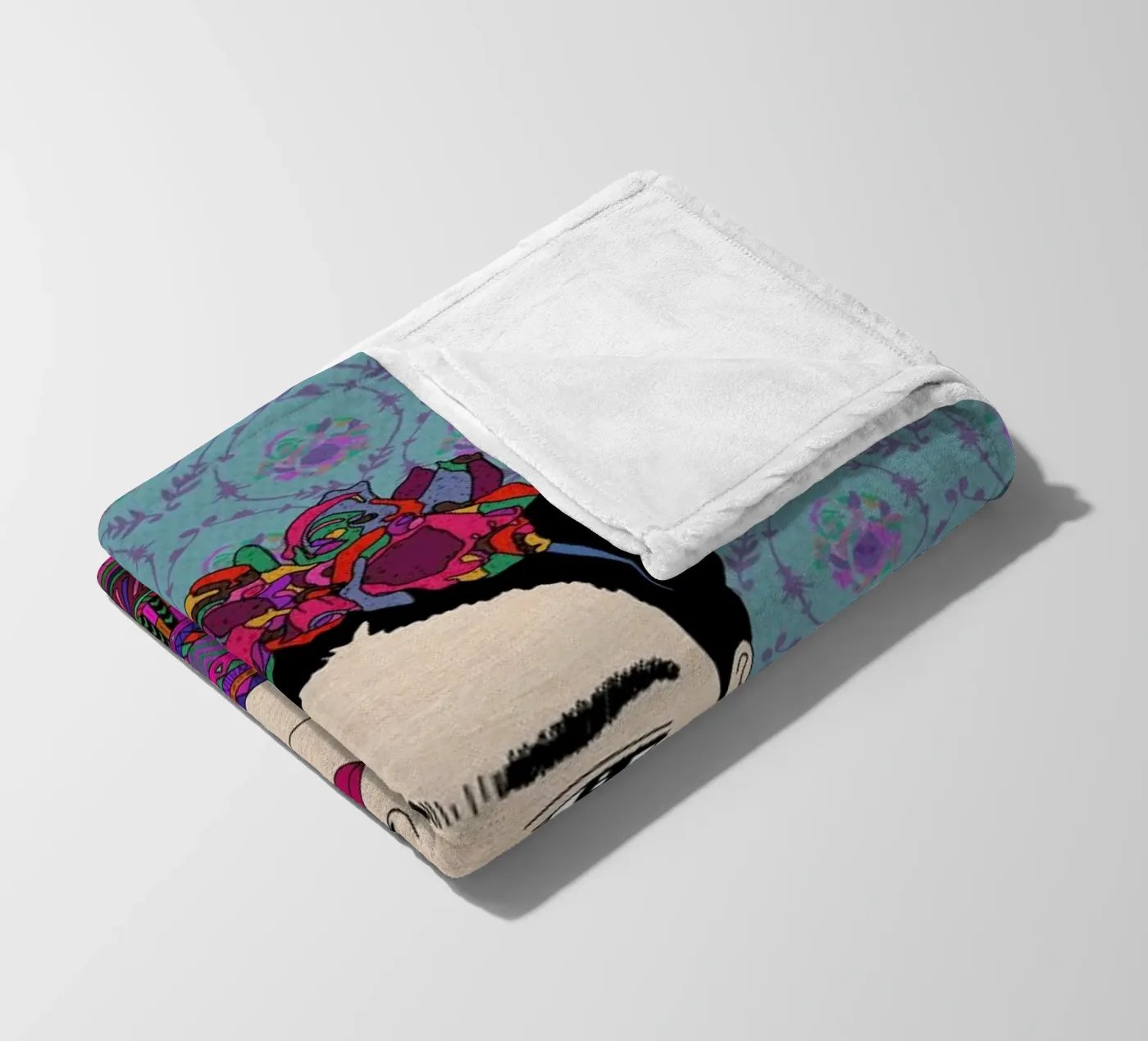 Frida fleece blanket by Bianca Green