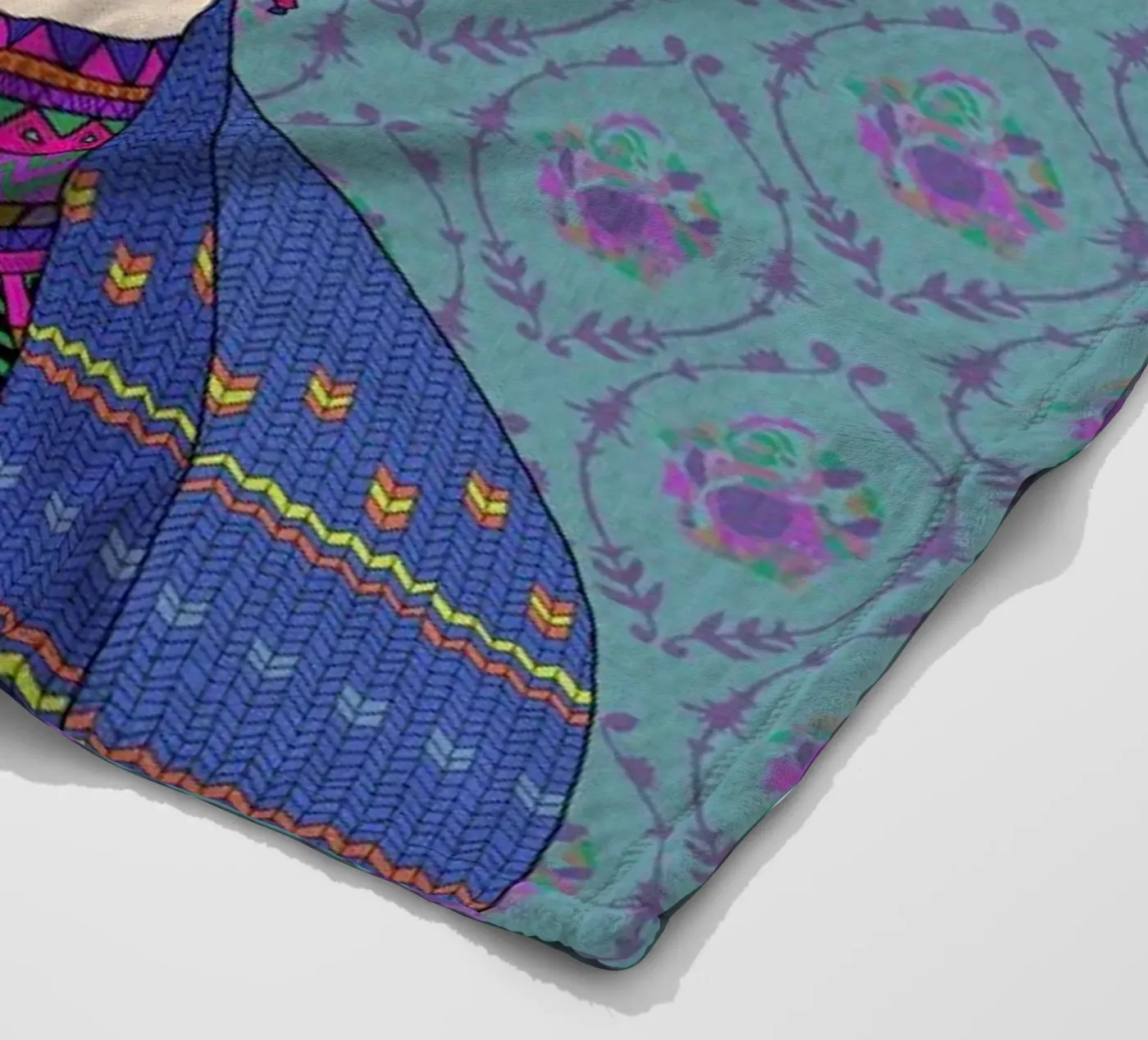 Frida fleece blanket by Bianca Green
