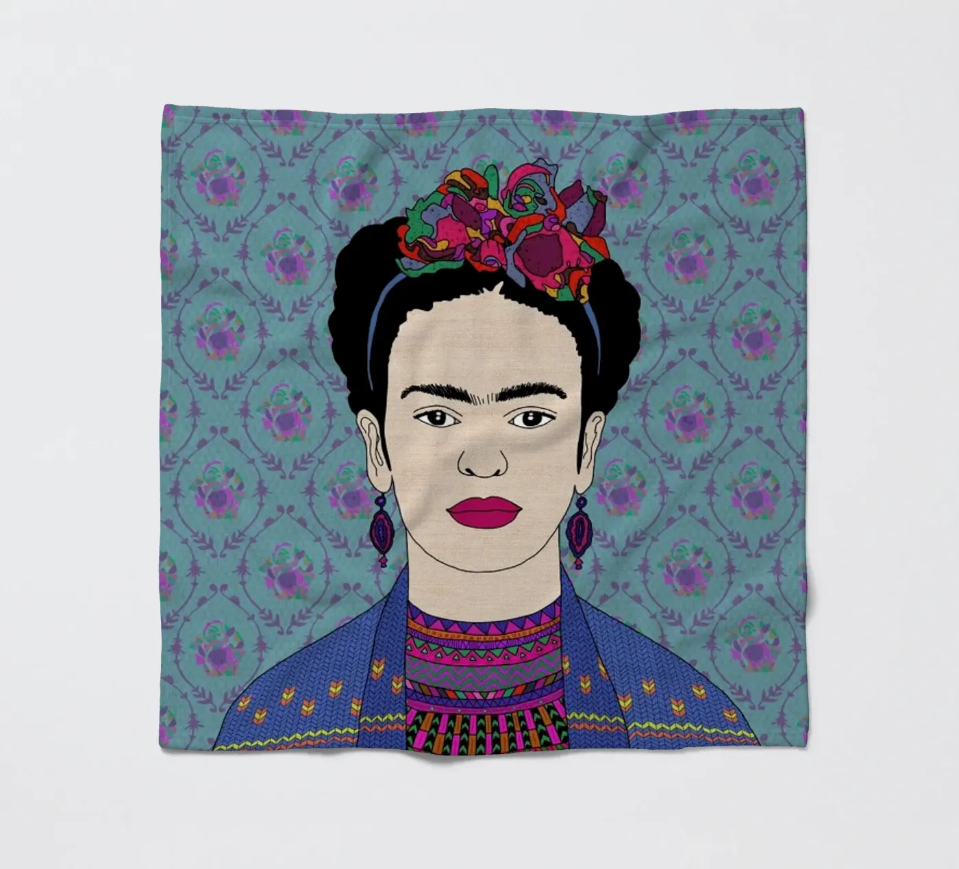 Frida fleece blanket by Bianca Green