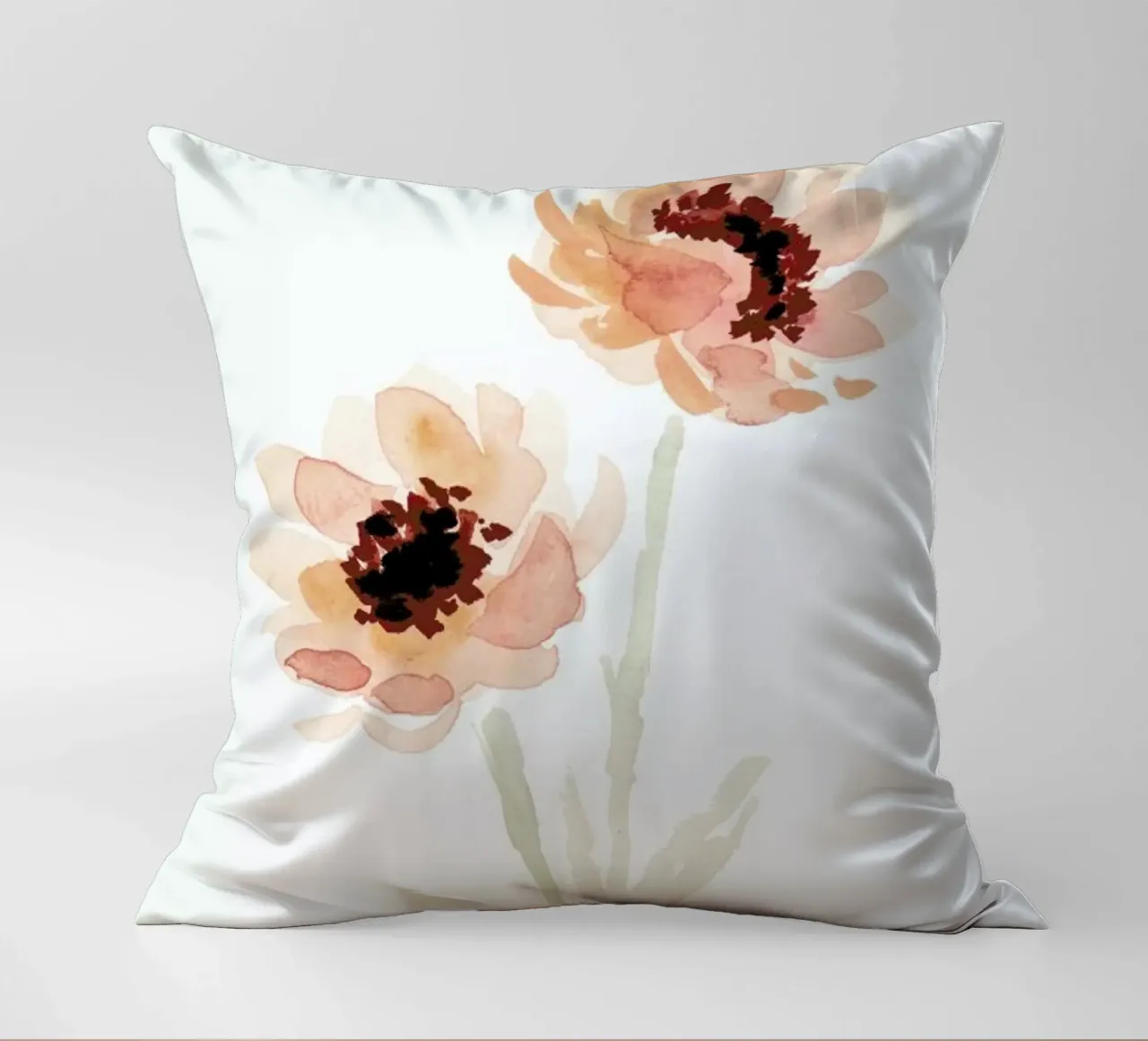 Paeonia decorative cushion by Farina Kuklinski