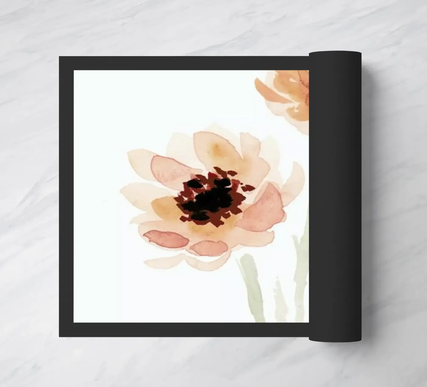 Paeonia doormat by Farina Kuklinski