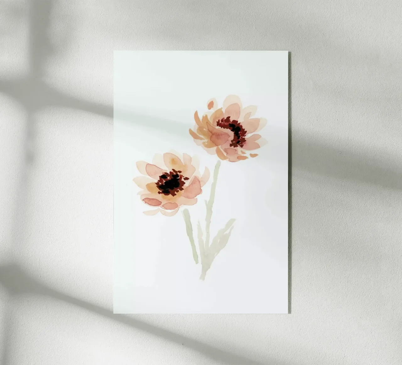 Paeonia acrylic glass by Farina Kuklinski