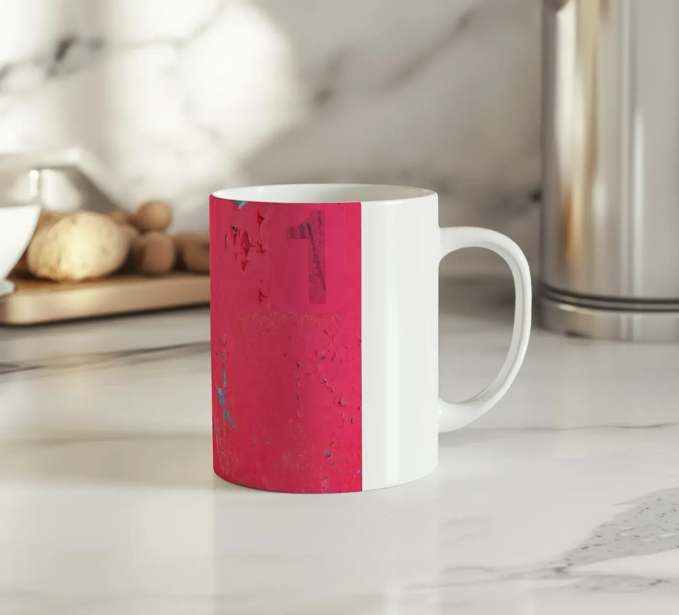 One ceramic mug by Ballack Art House