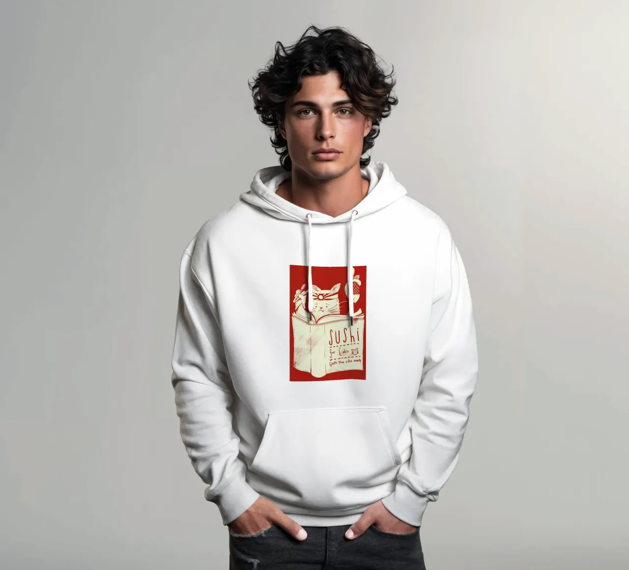 Sushi for cats felpa con cappuccio da Tobe Fonseca