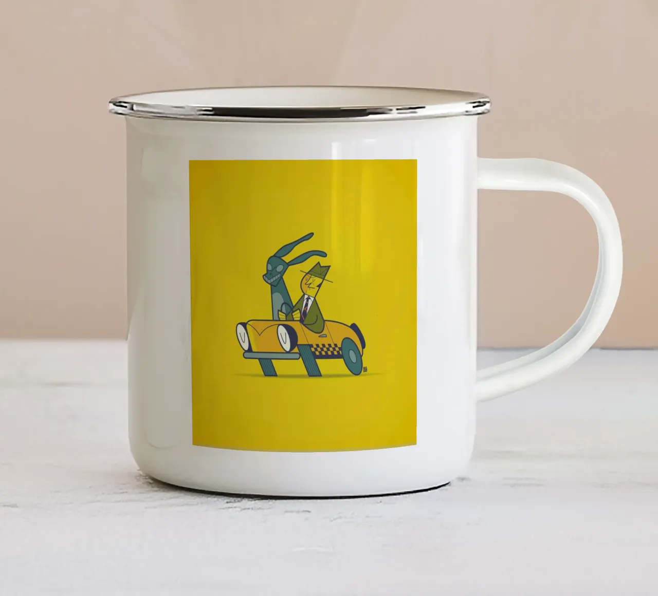 Who Framed Donnie Darko tazza in smalto da Ale Giorgini