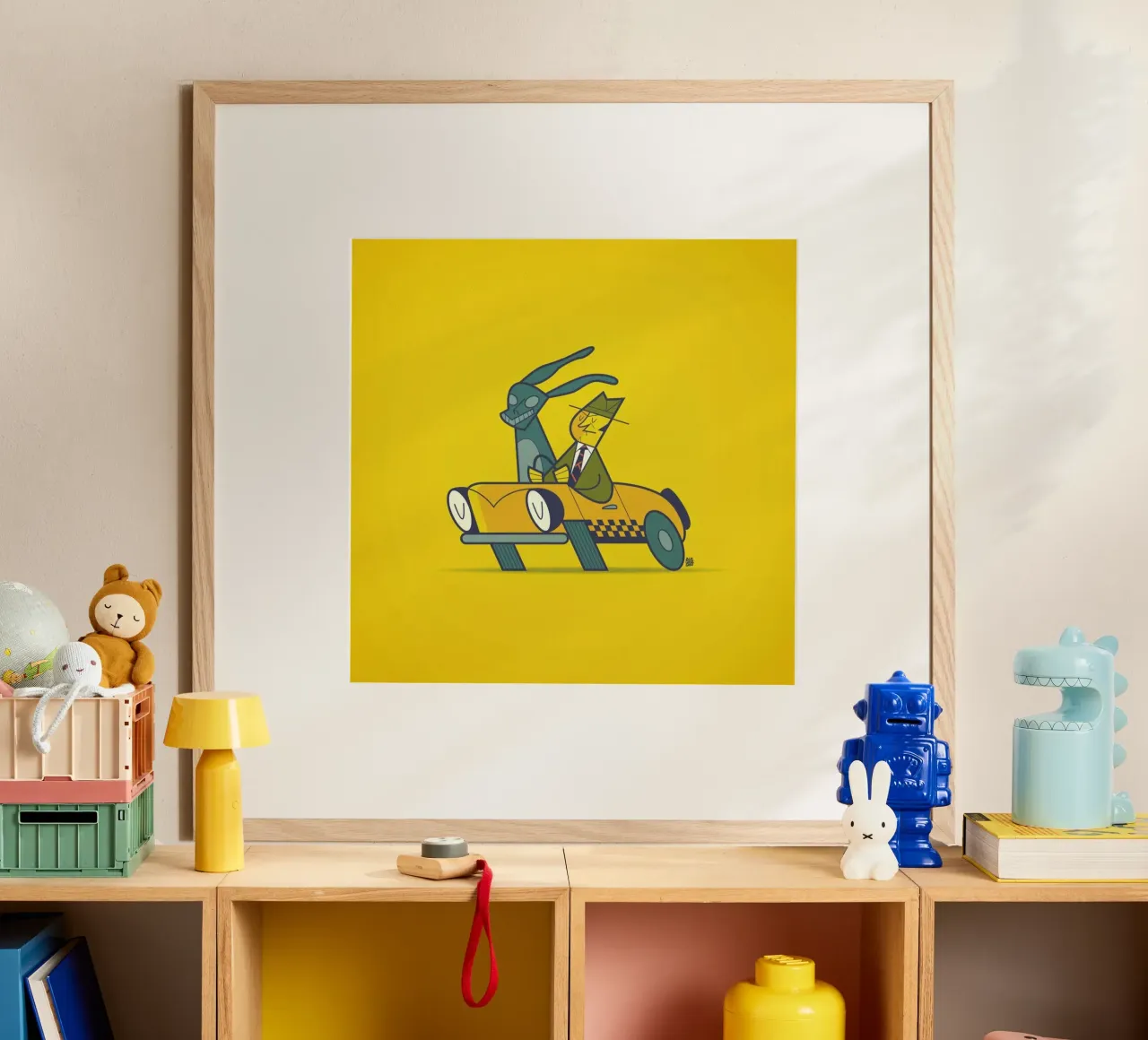 Who Framed Donnie Darko poster con telaio in legno da Ale Giorgini