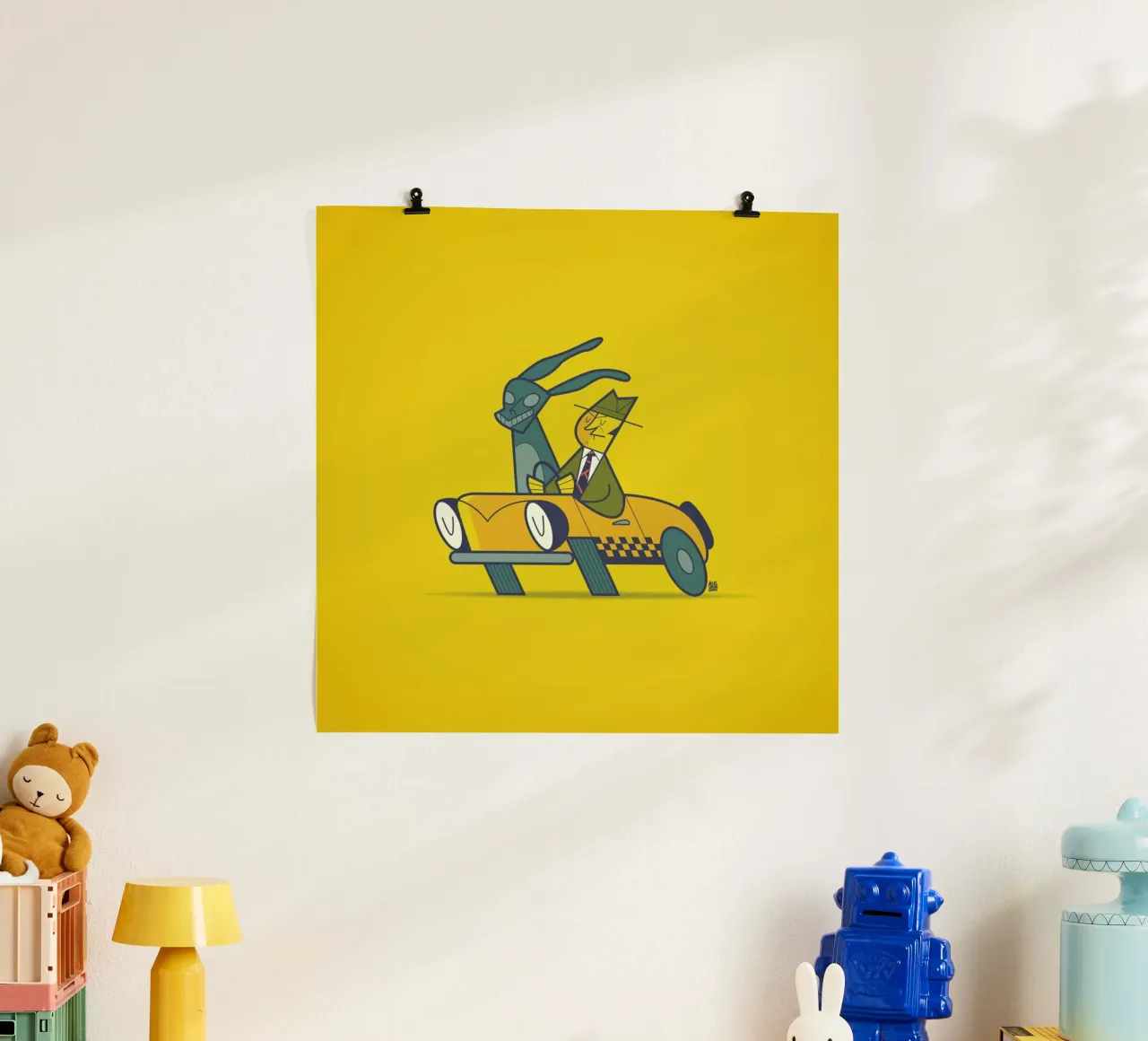 Who Framed Donnie Darko poster con telaio in legno da Ale Giorgini