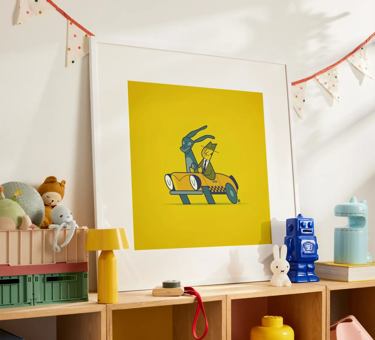 Who Framed Donnie Darko poster con telaio in legno da Ale Giorgini