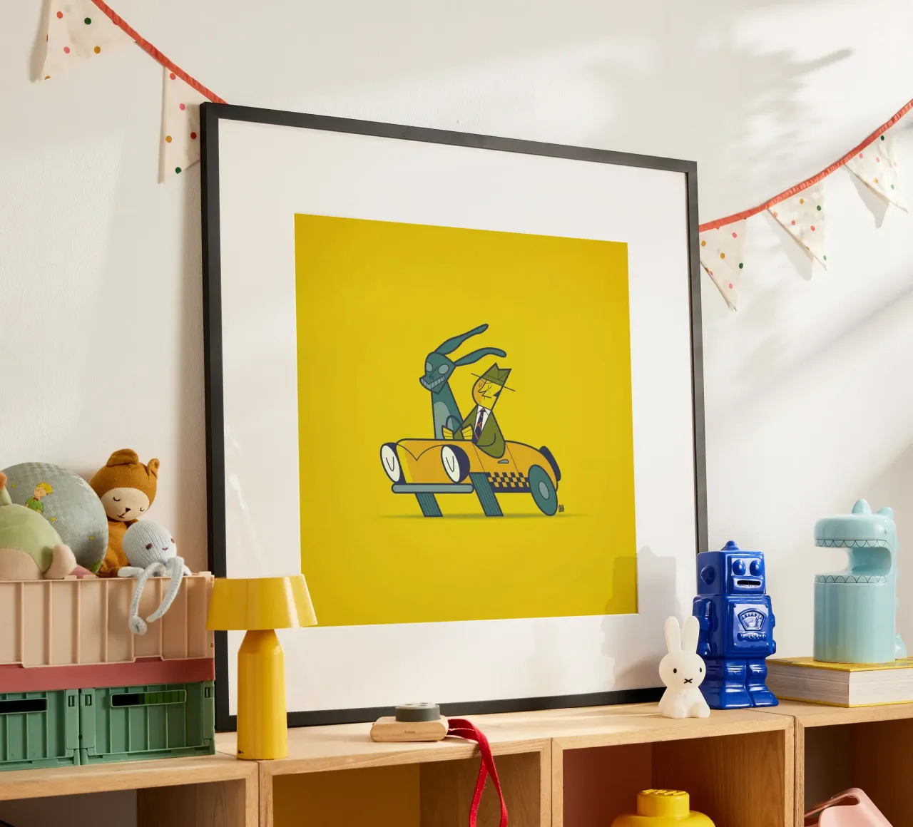 Who Framed Donnie Darko poster con telaio in legno da Ale Giorgini