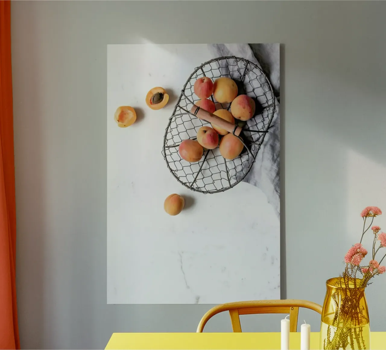 Aprikosenernte tela con Cornice a cassetta da Eat this