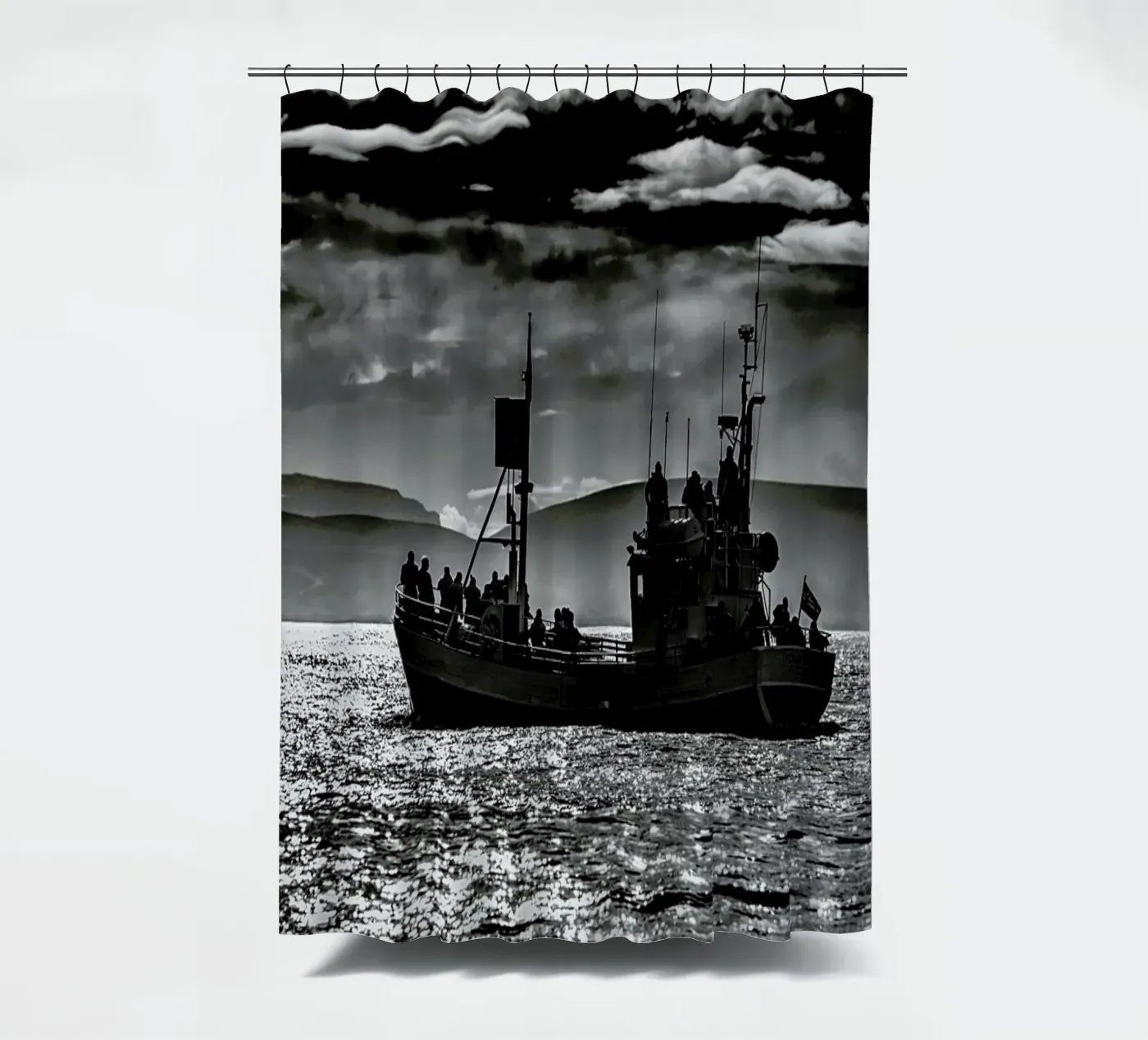 Fischerboot Duschvorhang von anderm