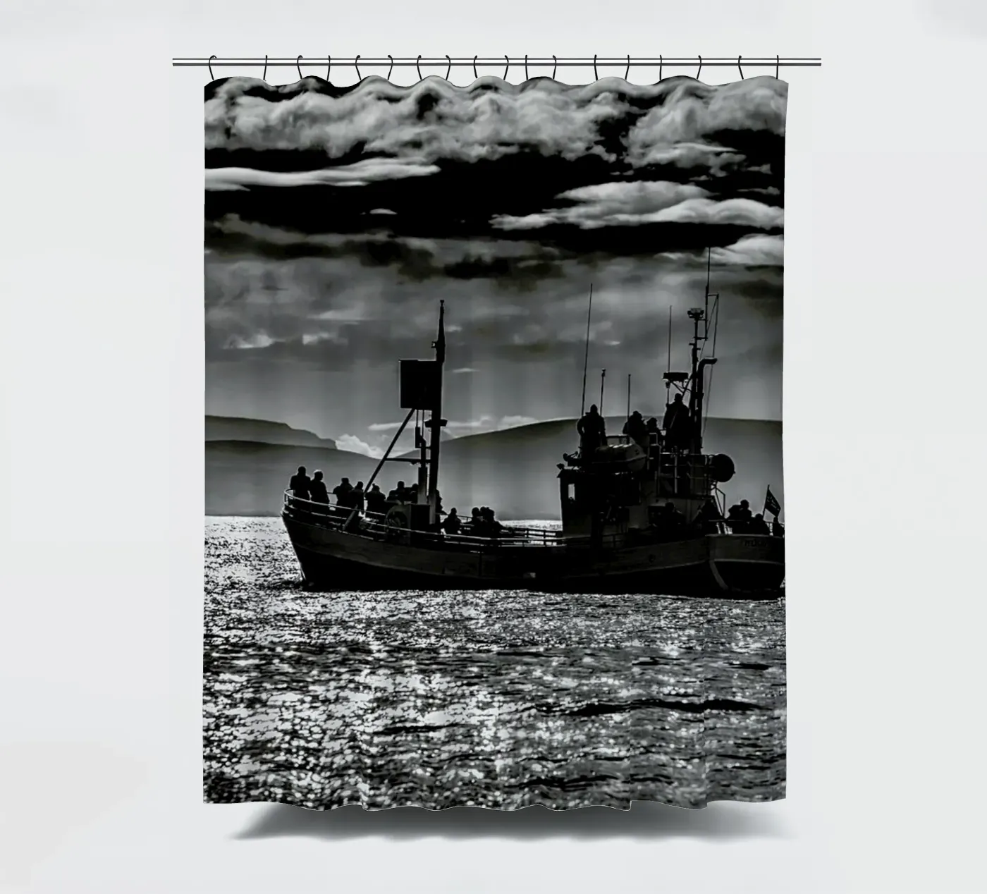 Fischerboot Duschvorhang von anderm