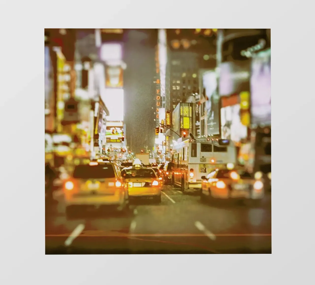 Saturday Night in New York City Backlit Folie von JaySan Studio